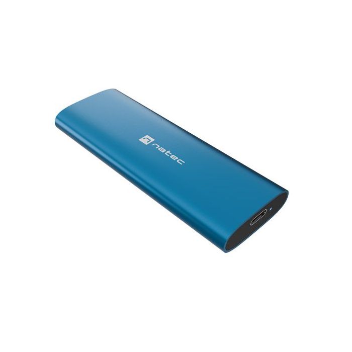 Natec Rhino Lite M.2 Caja Externa para Discos SSD M.2 - NVME/PCIe - USB-C 3.2 - Compatible con Discos de Hasta 10TB - Color Azul