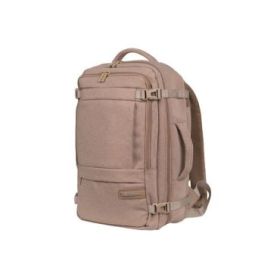 Natec Camel Lite Mochila de Viaje 2 en 1 para Portatiles de 15.6  - Equipaje de Mano de 19 Litros - Color Beige