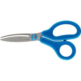 Plus Fitcut Curve Kids Tijera Escolar 14.5 cm - Hojas Curvas - Punta Redondeada - Ergonomica - Uso Diestro - Color Azul
