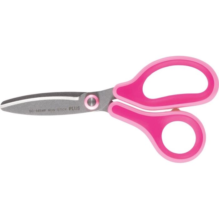 Plus Fitcut Curve Kids Tijera Escolar 14.5 cm - Hojas Curvas - Punta Redondeada - Ergonomica - Uso Diestro - Color Rosa