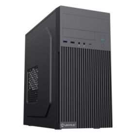 Unykach Aero C260 Caja MicroATX - Fuente de Alimentacion 500W Incluida - Soporte para 5,25  3.5  y 2.5  - USB-A 2.0/3.2 / tipo C