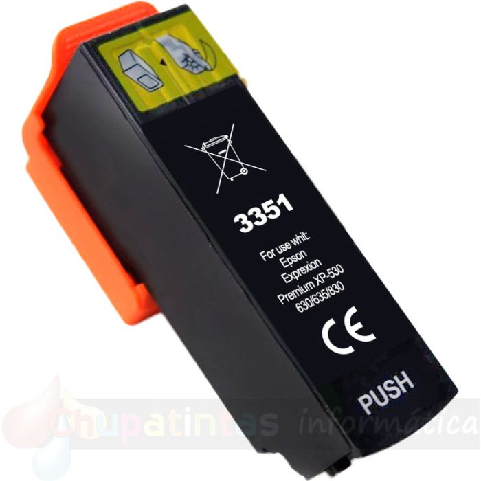 Epson T3351/T3331 (33XL) Negro Cartucho de Tinta Genérico - Reemplaza C13T33514012/C13T33314012