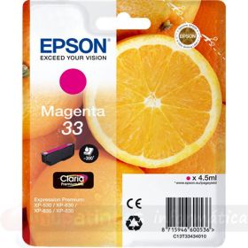 Epson T3343 (33) Magenta Cartucho de Tinta Original - C13T33434012