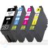 Epson T2716 (27XL)Pack Ahorro 4 Cartuchos de Tinta Genéricos: T2711+T2712+T2713+T2714