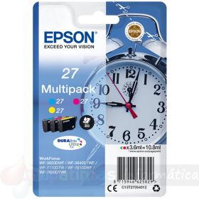 Epson T2705 (27) Pack de 3 Cartuchos de Tinta Originales - C13T27054012-1