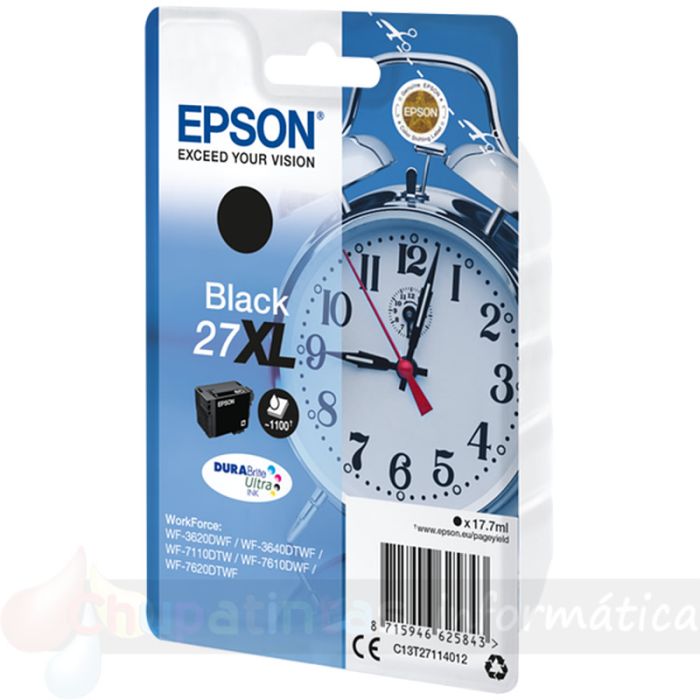 Epson T2711 (27XL) Negro Cartucho de Tinta Original - C13T27114012-2