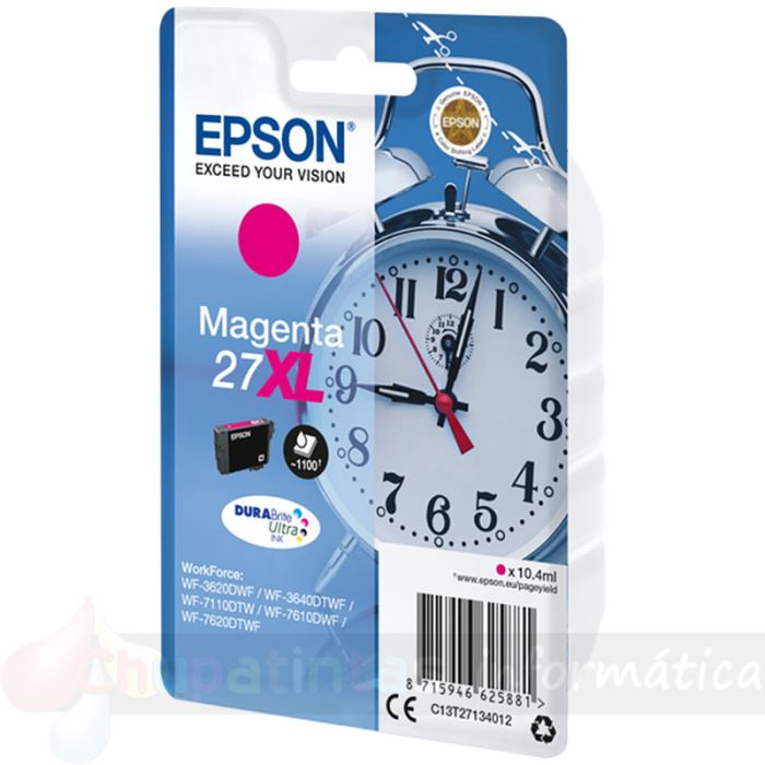 Epson T2713 (27XL) Magenta Cartucho de Tinta Original - C13T27134012-2
