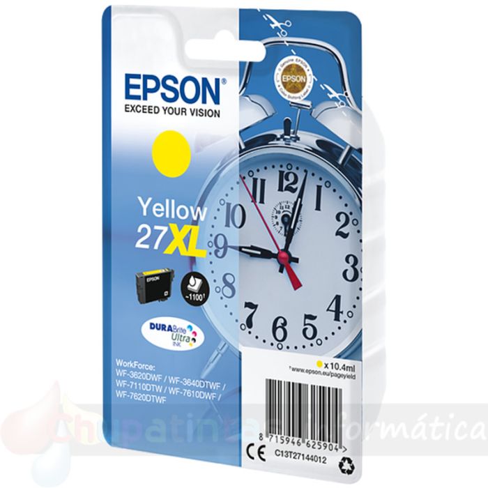 Epson T2714 (27XL) Amarillo Cartucho de Tinta Original - C13T27144012-2