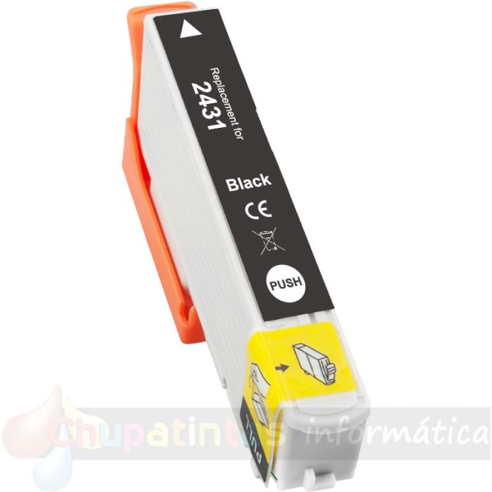 Epson T2431/T2421 (24XL) Negro Cartucho de Tinta Genérico - Reemplaza C13T24314012/C13T24214012
