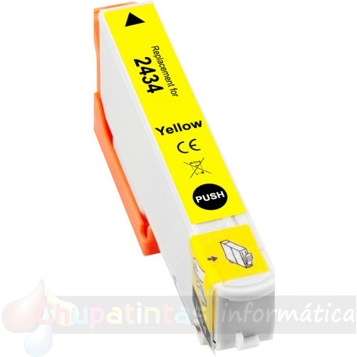 Epson T2434/T2424 (24XL) Amarillo Cartucho de Tinta Genérico - Reemplaza C13T24344012/C13T24244012