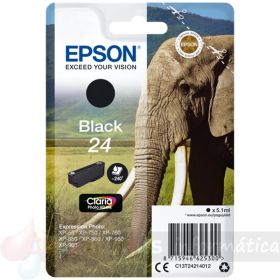 Epson T2421 (24) Negro Cartucho de Tinta Original - C13T24214012