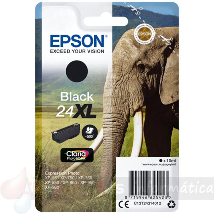 Epson T2431 (24XL) Negro Cartucho de Tinta Original - C13T24314012