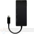 Aisens Conversor USB-C a DP/DVI/HDMI/VGA - USB-C/M-DP/H-DVI/H-HDMI/H-VGA/H - 15cm - Color Negro-1