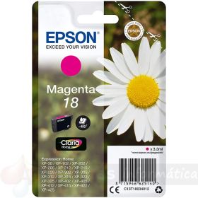 Epson T1803 (18) Magenta Cartucho de Tinta Original - C13T18034012