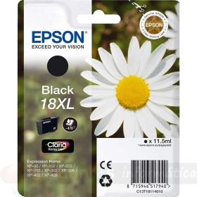 Epson T1811 (18XL) Negro Cartucho de Tinta Original - C13T18114012
