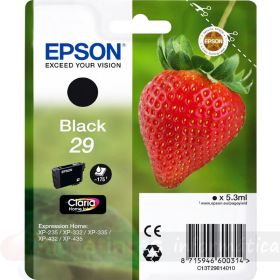 Epson T2981 (29) Negro Cartucho de Tinta Original - C13T29814012