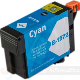 Epson T1572 Cian Cartucho de Tinta Pigmentada Genérico - Reemplaza C13T15724010