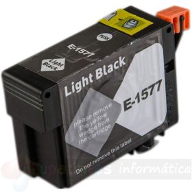 Epson T1577 Negro Light Cartucho de Tinta Pigmentada Genérico - Reemplaza C13T15774010
