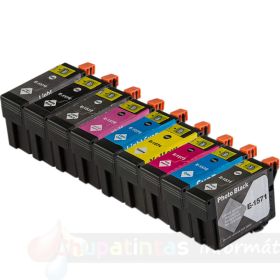 EPSON T157-Series Pack de 9 Cartuchos de Tinta Genéricos