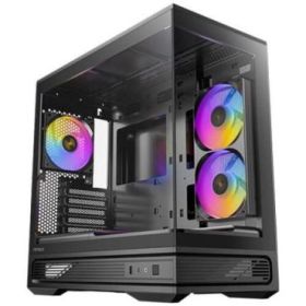 Antec Constellation C2M ARGB Caja MicroATX - Cristal Templado - 1 x USB-A 3.0, 1 x USB-C 3.2 - 1 x Audio + Micro - 3 Ventiladore