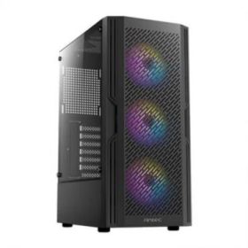 Antec AX20 ARGB Caja ATX - Cristal Lateral Templado - 2 x USB 2.0, 1 x USB-A 3.0 - 1 x Audio 1 x Micro - 4 Ventiladores ARGB - C