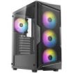 Antec AX61 Elite ARGB Caja ATX - Cristal Lateral Templado - 2 x USB 2.0, 1 x USB-A 3.0 - 1 x Audio, 1 x Micro - 4 Ventiladores A