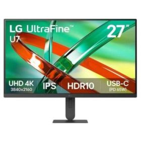 LG 27U730B-B Monitor LED 27  IPS UltraHD 4K 60Hz HDR10 - Respuesta 5ms - Ajustable en Altura - HDMI, Displayport, USB-C, USB-A -
