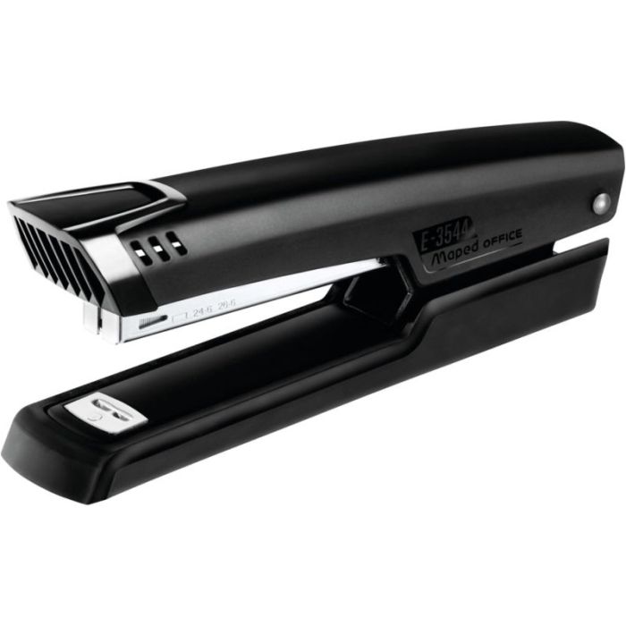 Maped Full Strip A-3544 Grapadora Metalica de Sobremesa - Hasta 25 Hojas - Admite Grapas 24/6 y 26/6 - Profundidad de 84mm - Gra