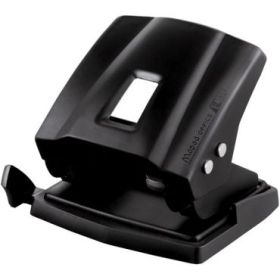 Maped Essentials Metal E-4034 Perforadora de Sobremesa - 2 Agujeros - Regleta Multi-Formatos - Hasta 35 Hojas a la vez - Color N