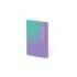 Milan Sunset Libreta Encolada Formato A6 Cuadricula 5x5 - 48 Hojas de 95 gr/m2 - Microperforado - Tapa Blanda - Color Morado/Tur