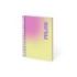 Milan Sunset Cuaderno Espiral Formato A5 Pautado 1 Linea - 90 Hojas de 95 gr/m2 - Microperforado, 2 Taladros - 3 Bandas de Color