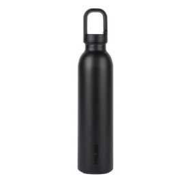 Milan Shadow Botella Isotermica 0.59L - Tapon con Mosqueton - Doble Pared de Acero Inoxidable - Libre de Bisfenol A (BPA) - Liqu
