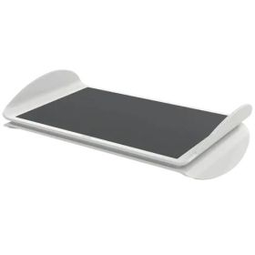 Leitz Ergo Reposapies Basculante Ergonomico - 2 Alturas - Una Plataforma Plana y otra Curva Antideslizante - Color Gris