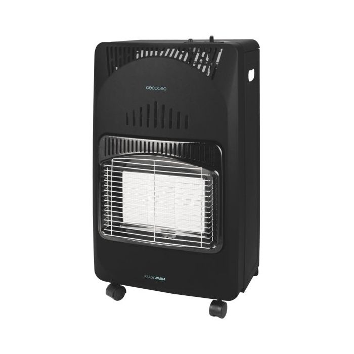 Cecotec Ready Warm 4200 Slim Fold Estufa de Gas Plegable - Potencia Calorifica de 4.2kW - Termostato - Ruedas Multidireccionales