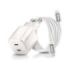 NGS Bud 100W-C Nano Cargador GaN Universal de Pared 100W Ultrarapido - 2x USB-C PD3.0 PPS - Color Blanco