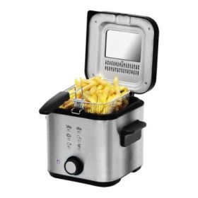 Cecotec Cleanfry Infinity 1500 Freidora Electrica - Potencia de 900W - Capacidad de 1.5L - Filtro Incluido - Cubeta Antiadherent
