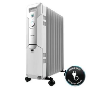 Cecotec ReadyWarm 9000 Space Radiador de Aceite con 9 Modulos de 150x580mm - 2000W - Calienta hasta 20m2 - 3 Niveles de Potencia