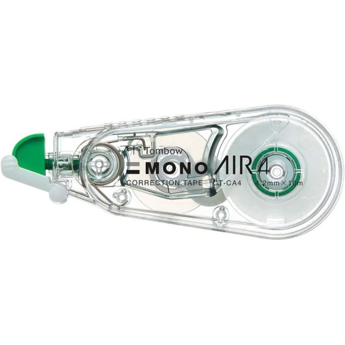Tombow Mono Air Cinta Correctora 4.2mm x 10m - Compacto y Ligero - Secado Inmediato - Carcasa Fabricada con Plastico 100% Recicl