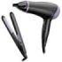 Remington Style Essentials Pack Secador y Plancha de Pelo - 2000W - Secador con Rejilla Ceramica-Ionica - Plancha de Placas Cera