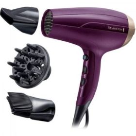Remington Your Style Secador de Pelo 2300W - 3 Termperaturas 2 Velocidades - Ergonomico - Color Morado