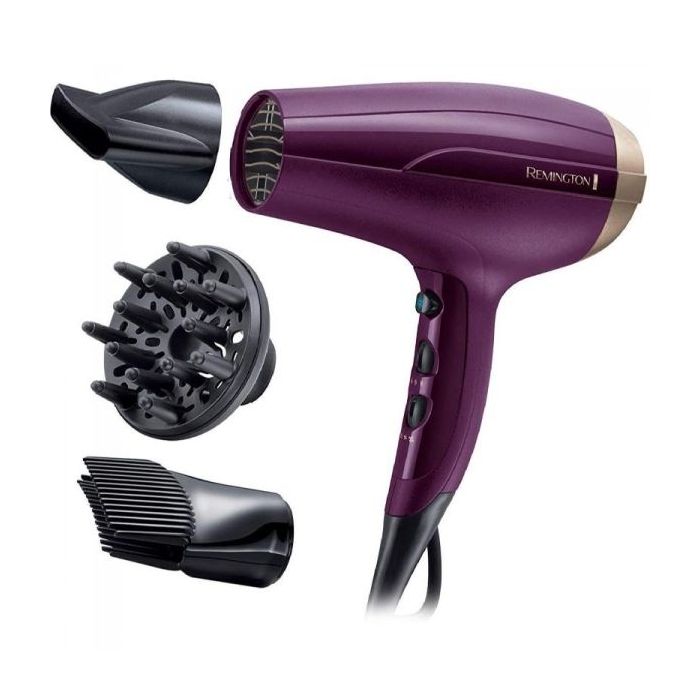 Remington Your Style Secador de Pelo 2300W - 3 Termperaturas 2 Velocidades - Ergonomico - Color Morado