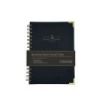 Dohe Black - Gold Cuaderno de Espiral Metalica Wire-O A5 - 96 Hojas Lisas de 80g - Tapa Dura en Carton Forrado con Polipiel - Ca
