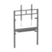 Aisens FWF90SE-473 Soporte de Suelo para Pantallas Interactivas/TV de 55 a 90  - Motorizado - Anclaje en Pared - Bandeja Multius