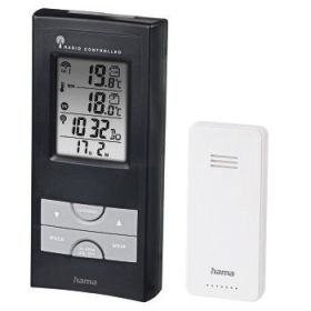 Hama Ews-165 Estacion Meteorologica - Reloj - Prevision Meteorologica - Sensor Exterior - Radiofrecuencia - Termometro - Higrome