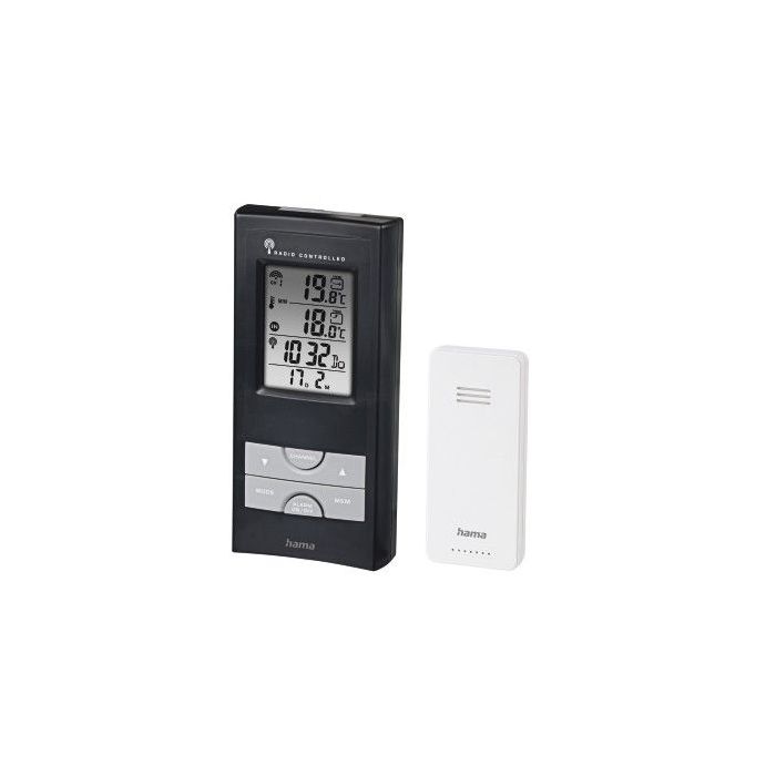 Hama Ews-165 Estacion Meteorologica - Reloj - Prevision Meteorologica - Sensor Exterior - Radiofrecuencia - Termometro - Higrome