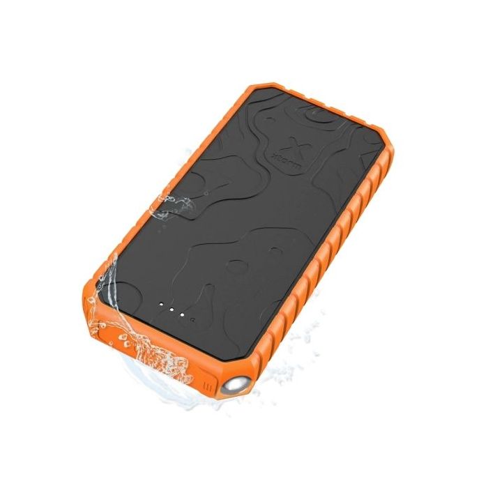 Xtorm Xtreme Power Rugged Powerbank 20.000 mAh 35W - 2x USB-C, 2X USB A - QC 3.0 - IP65 - Linterna - Color Negro