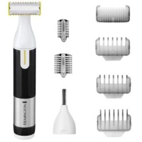 Remington Omniblade Perfilador Multifuncion Barba y Cuerpo - Cuchilla Alta Precision - Bateria Recargable - Apto para Ducha