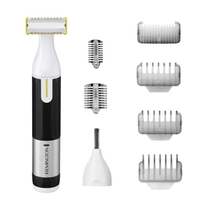 Remington Omniblade Perfilador Multifuncion Barba y Cuerpo - Cuchilla Alta Precision - Bateria Recargable - Apto para Ducha