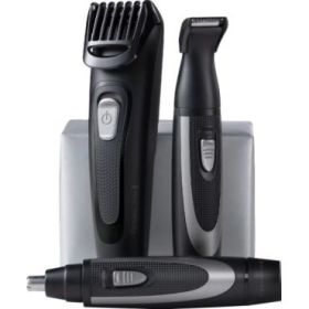 Remington The Works Kit Barbero - Cortabarbas, Perfilador y Recortador para Nariz y Orejas -