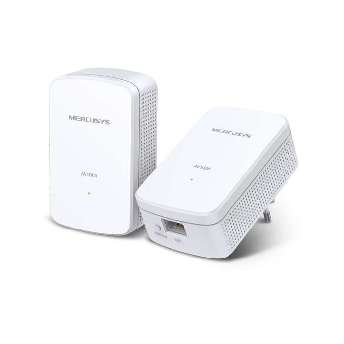 Mercusys MP500 Adaptador Powerline - 1000Mbps - Alcance 300m - Gigabit Ethernet - Pack de 2